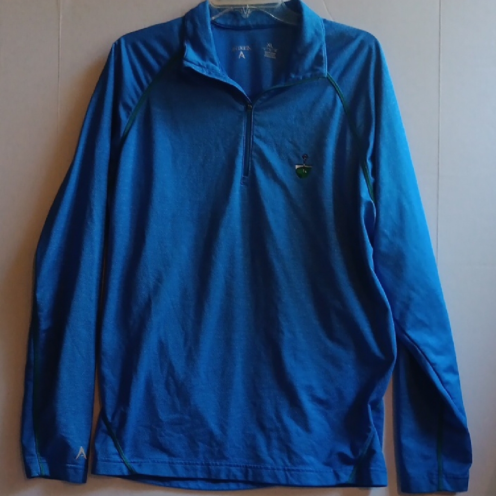 ANTIGUA BLUE LIGHTWEIGHT GOLF SHIRT SWEATER